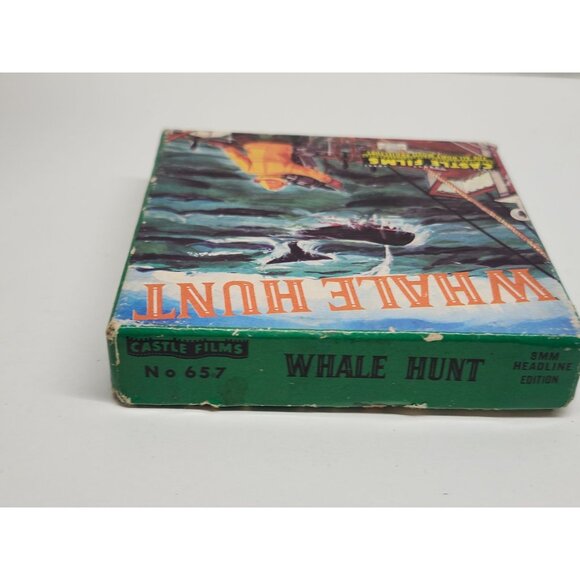 Vintage 8mm Film "Whale Hunt" Movie Reel Castle Films IOB - Picture 10 of 11
